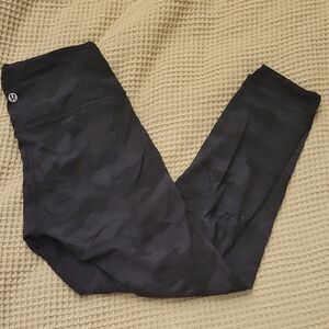 lululemon athletica Black/Camo High-Rise Leggings
